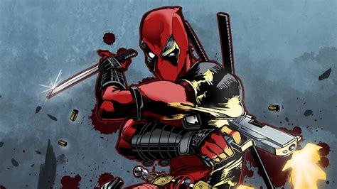 Animated Deadpool Wallpaper 4k Chibi Deadpool 4k Hd Superheroes 4k
