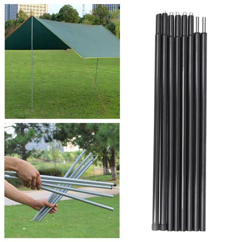 Gustve Adjustable Universal Tent Poles Telescoping Tarp Poles Bars Iron