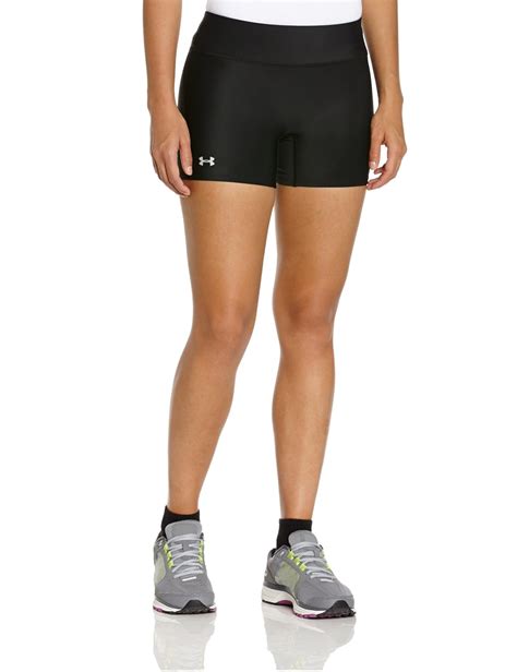 under armour womens heatgear authentic middy shorts sports and outdoors women th