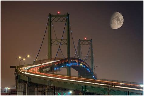 The Vincent Thomas Bridge Full Disclosure That The Moon Wa Flickr