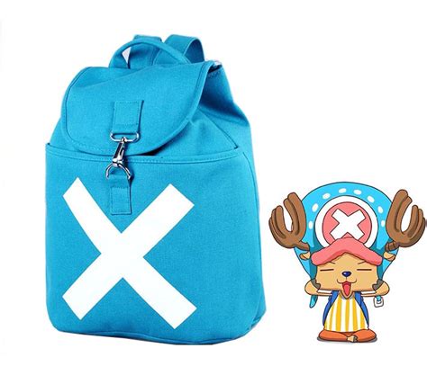 Anime One Piece Bag Backpack Tony Chopper Cosplay Blue Simplestyle