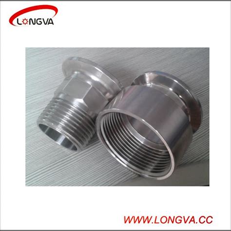 Sanitary Stainless Steel Forged Tri Clamp Male Female Threaded Adapter China Threaded Ferrule