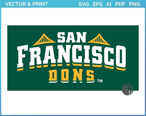 San Francisco Dons Wordmark Logo 2012 College Sports Vector Svg