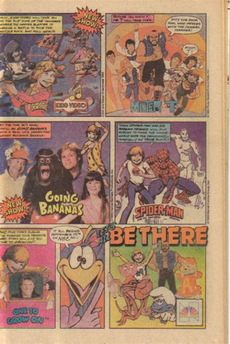 Nbc 1984 Saturday Morning Cartoon Comic Book Ad Right Side Saturday