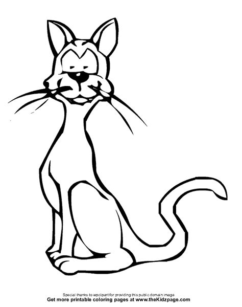 Free Cartoon Cat Coloring Pages, Download Free Cartoon Cat Coloring