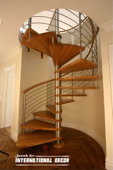 Spiral Staircase To The Second Floor Or Attic In A Private Home