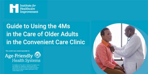 Age Friendly Health Systems Guide To Using The 4ms In The Care Of
