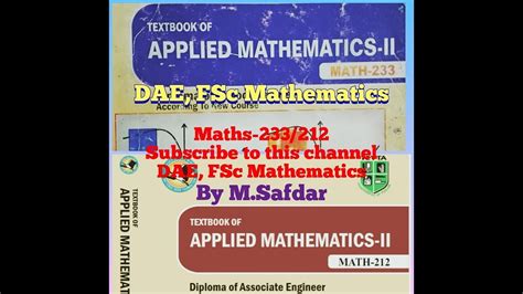 Dae Math 233212 Ex 31 Q No 3 Parts I Ii Iv Applied