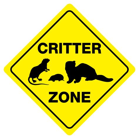 critter crossing funny novelty crossing sign 49008565371 ebay