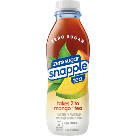 Save On Snapple Takes 2 To Mango Tea Zero Sugar Plastic Order Online Delivery Stop And Shop