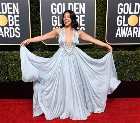 Gina Rodriguez At The 2019 Golden Globes Sexiest Golden Globes