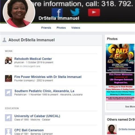 Dr Stella Immanuel Biography Doctor In Hydroxychloroquine Video Wey Facebook And Twitter Delete