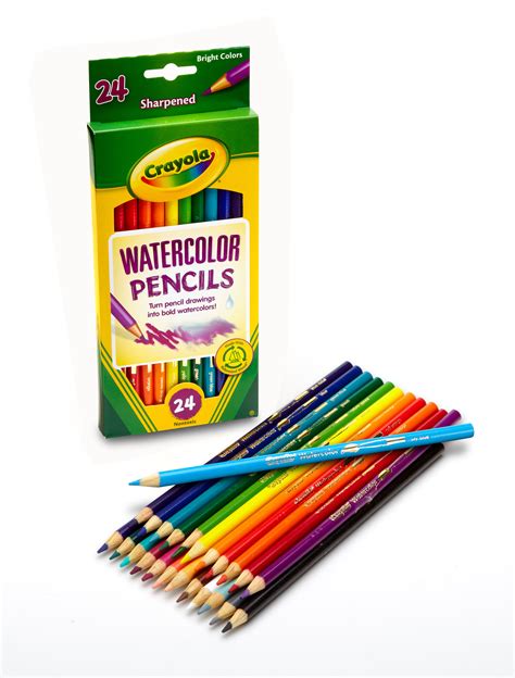 Crayola Assorted Watercolor Colored Pencils 24 Pack