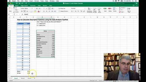 It is used to analyze documented information in the form of. How to Calculate Descriptive Statistics in Excel 2016 for ...