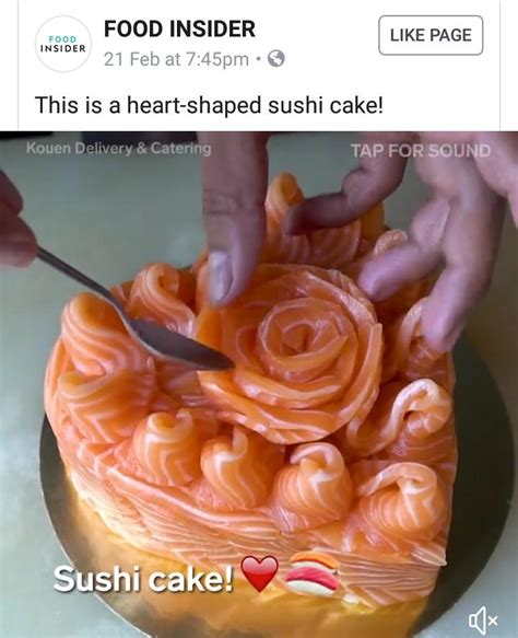 Heart Shaped Sushi Cake Rsushiabomination