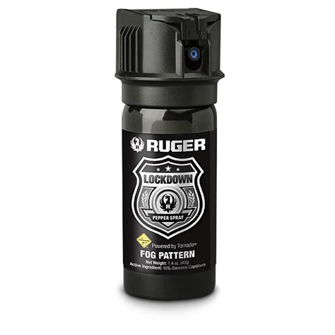 Ruger Lockdown Pepper Spray Fog Pattern 582568 Pepper Sprays At