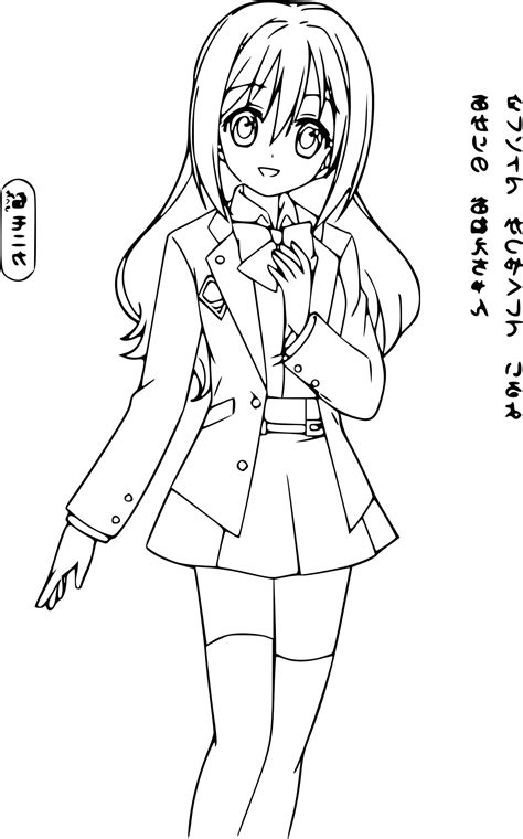 Dessin A Imprimer Fille Kawaii  Manga Fille Kawaii Dessin Inspirant