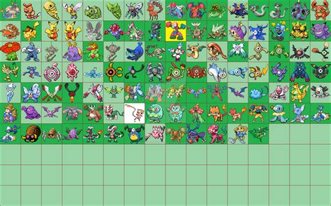 Pokemon Sprite Fusion Chart Reorganize In Order By Pharaohniro On