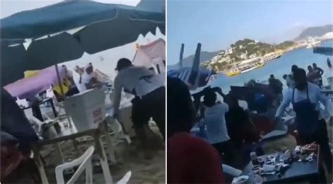 Pelea Campal Entre Turistas Y Meseros En Acapulco Deja Cinco Heridos