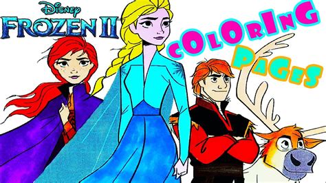 Elsa and anna coloring pages free printable. Frozen 2 Coloring Pages | Elsa Anna Olaf Kristoff Sven ...