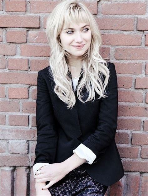 Doces Deletérios Imogen poots Casual hairstyles Hairstyles with bangs