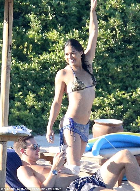 Michelle Rodriguez Displays Her Sculpted Physique On A Beach In