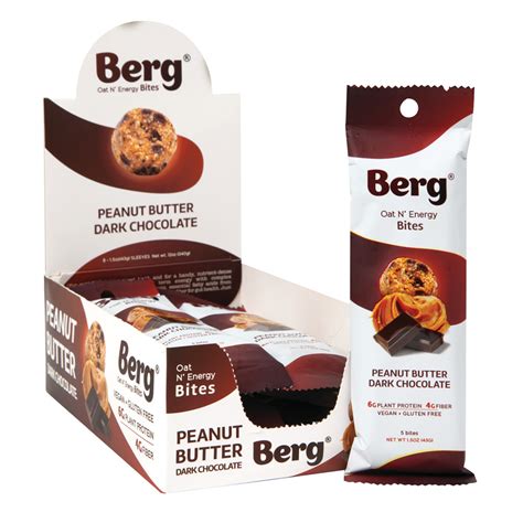 Berg Bites Peanut Butter & Dark Chocolate Bites | Nassau Candy