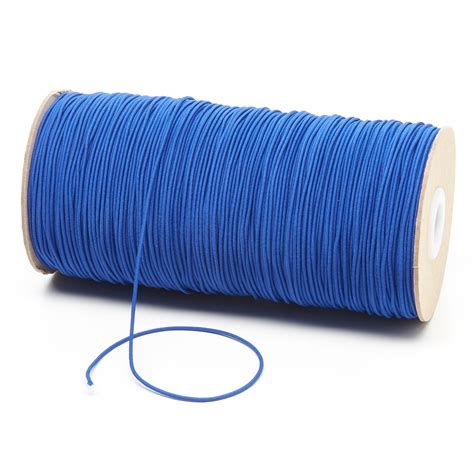 15mm Royal Blue Thin Fine Round Elastic Cord Kalsi Cords Uk Manufacturer