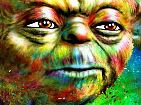 Star Wars Yoda Portrait Painting By Daniel Janda
