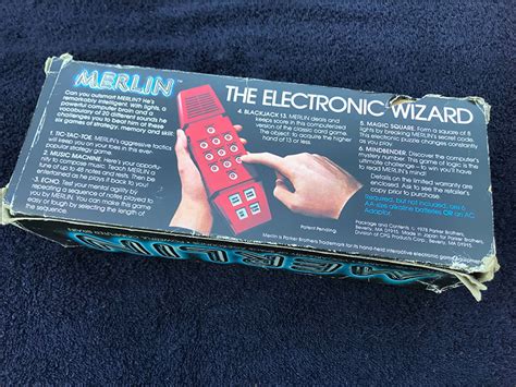 Merlin 1978 Parker Brothers Electronic Handheld Game W Box