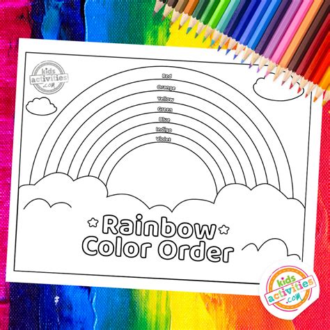 Learn The Colors Of The Rainbow With This Fun Printable