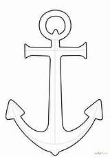 Coloring Pages Anchor Stencil sketch template