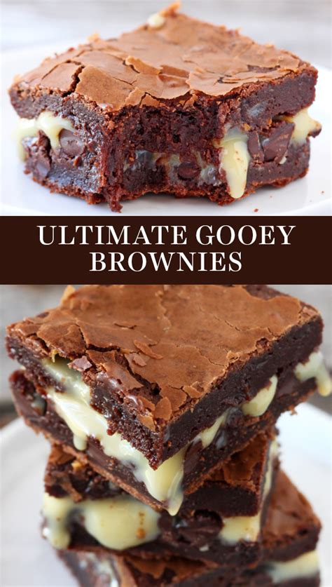 Know the secret to gooey brownies? Ultimate Gooey Brownies are ridiculously tall, chocolaty ...
