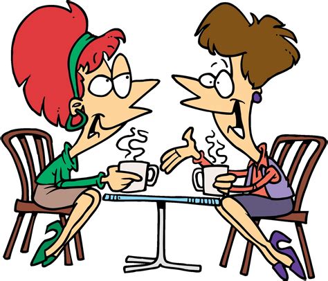 Two People Talking Clipart