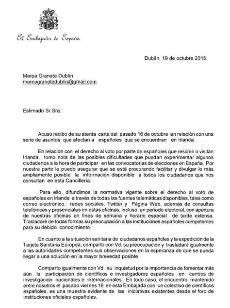 Cómo Escribir Una Carta Al Consulado Español 2023 ¿cómo Se Escribe