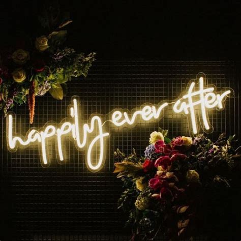 Happily Ever After Neon Sign For Weddings Custom Neon®