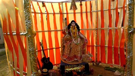 Saraswati puja is also celebrated on the day of va. saraswati pujo 2013 pandal - YouTube