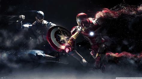 Captain America Vs Iron Man Wallpaper 4k Iron Man Vs Captain America