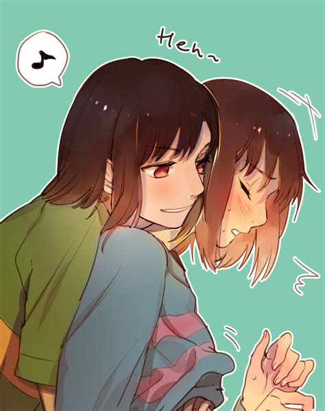 Chara Frisking Frisk While They Both Are Frisky Also Hey Look There S Frisk Undertale Know