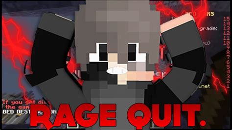 Rage Quit Minecraft Bedwars 1 Youtube