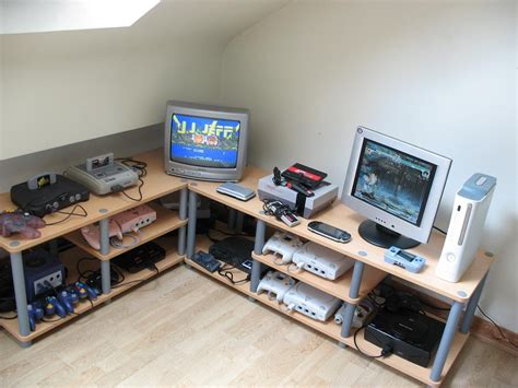 Nice Retro Video Game Console Corner Gaming Room Retro Videos Retro