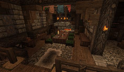 This mode offers interior decoration catalogs to give you more options and originality. Medieval Minecraft Interior by Nosh0r on DeviantArt