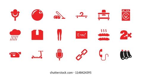 Single Icon Collection 18 Single Filled Stock Vector Royalty Free