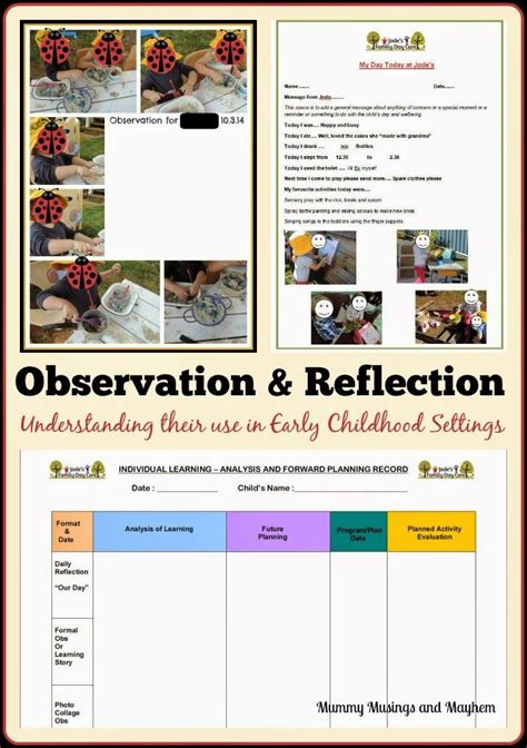 Understanding The Use Of Observationsreflection And Linking In Early