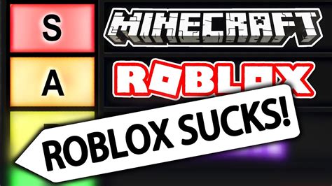 Minecraft Is Better Than Roblox Youtube
