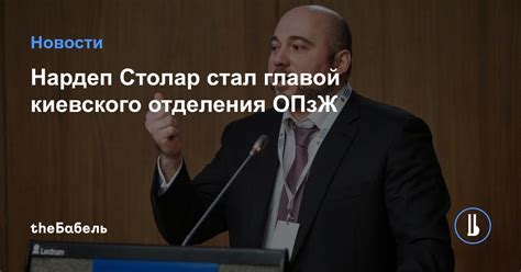 Украинский бизнесмен, меценат, политик, народный депутат украины vi созыва. Столар стал главой киевского отделения ОПзЖ