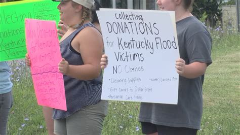 Greenbrier East High School Students Collect Donations For Kentucky