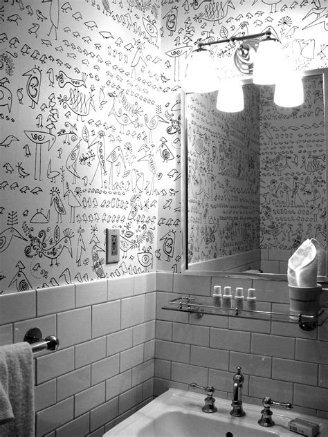 Whimsical Wallpaper Bathroom Wallpaper Modern Funky Bathroom Bathroom Wallpaper