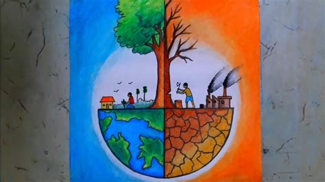 Save Nature Drawing Poster How To Draw World Nature Conservation Day Poster Save Environment