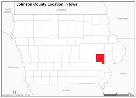 Free And Open Source Location Map Of Johnson County Iowa